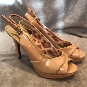 Open-toe Platform Slingback